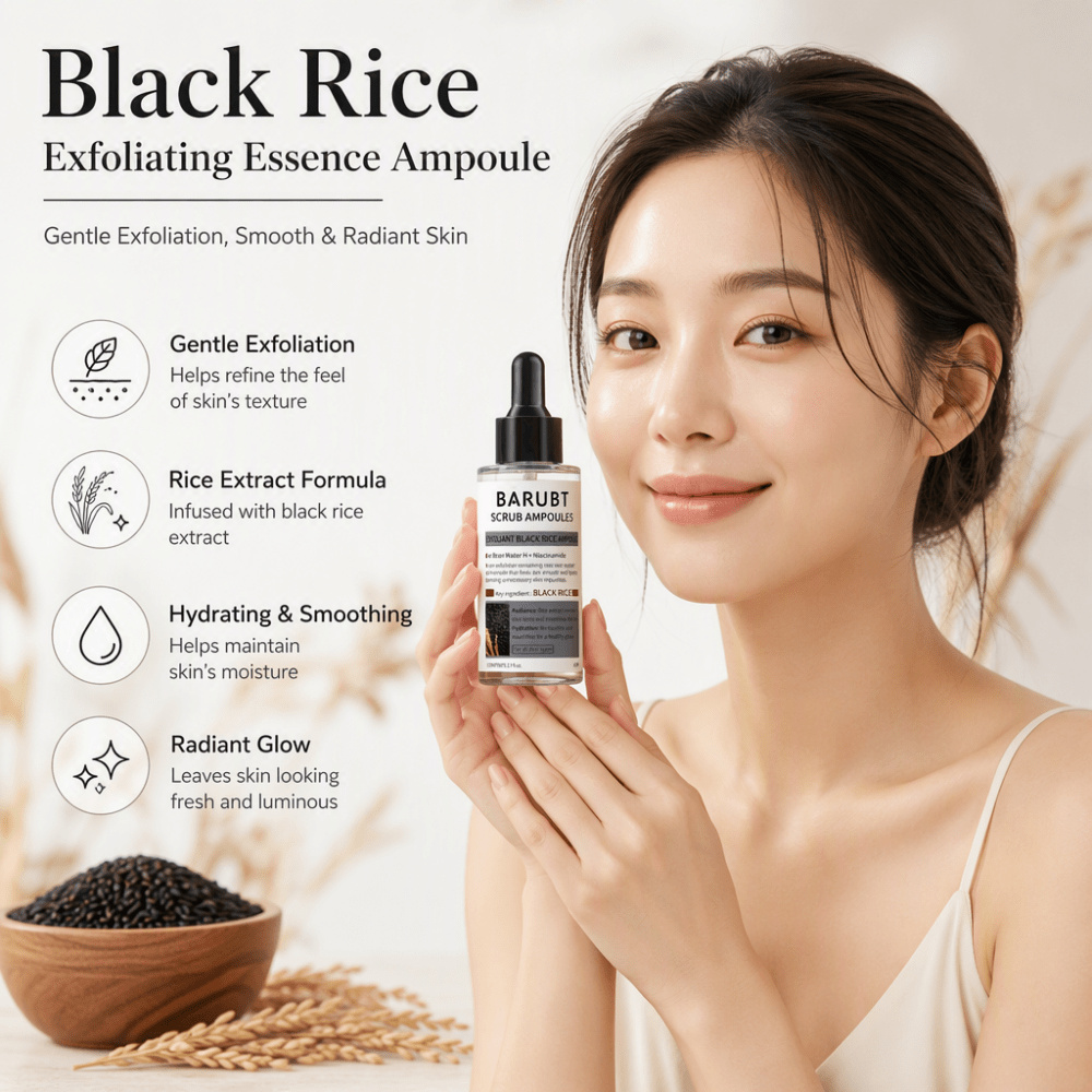 Luxury Skincare Daily - Exfoliating Black Rice Ampoule 80ml, Gentle