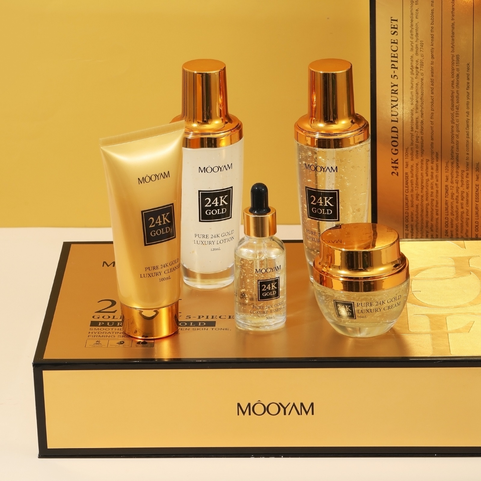 Luxury Skincare Set - 24K Gold LUXURY Moisturizin Anti-Wrinkle Set