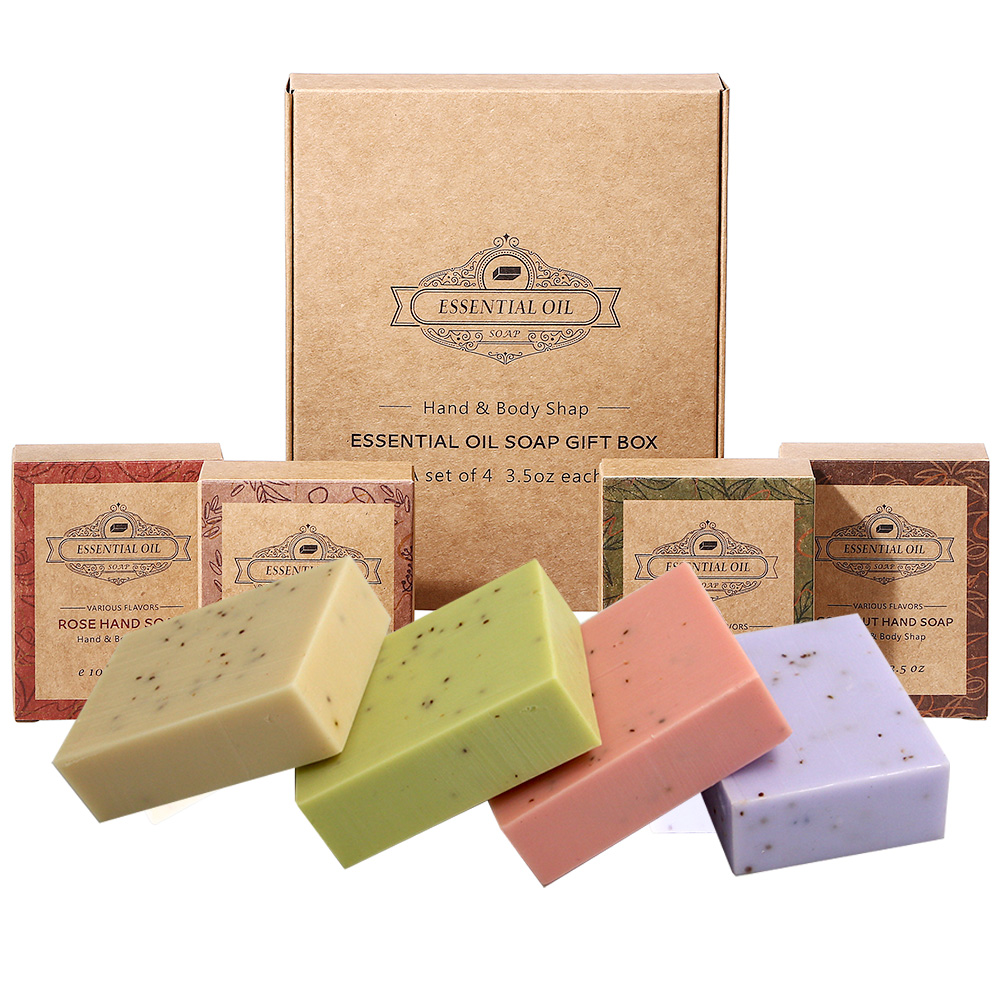 Luxury Skincare Oil - 4 Pack Of Lavender Frosted Soap