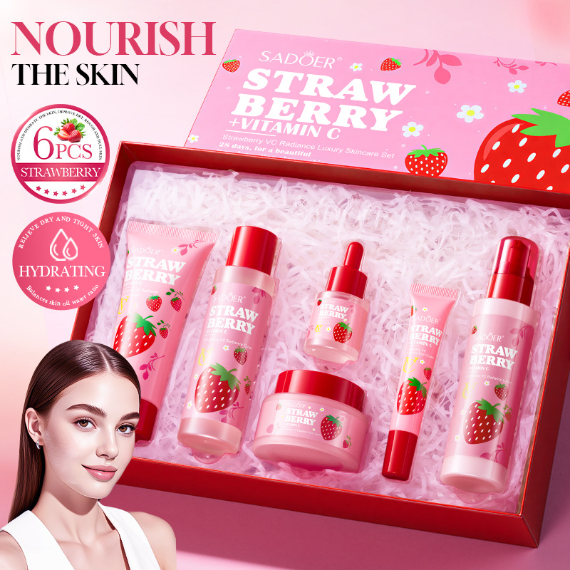 Strawberry VC Brightening Luxu - огляд і ціна Luxury Skincare Set