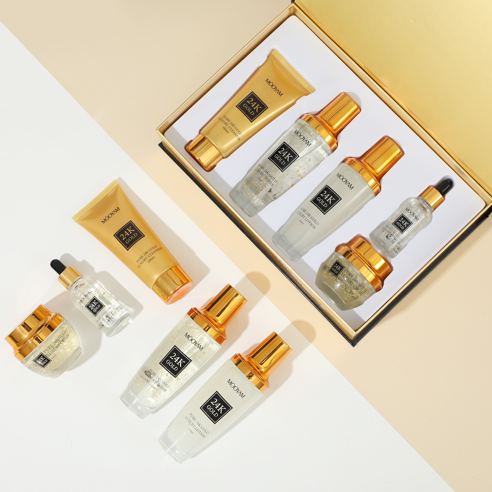 24K Gold LUXURY Moisturizin An - огляд і ціна Luxury Skincare Set