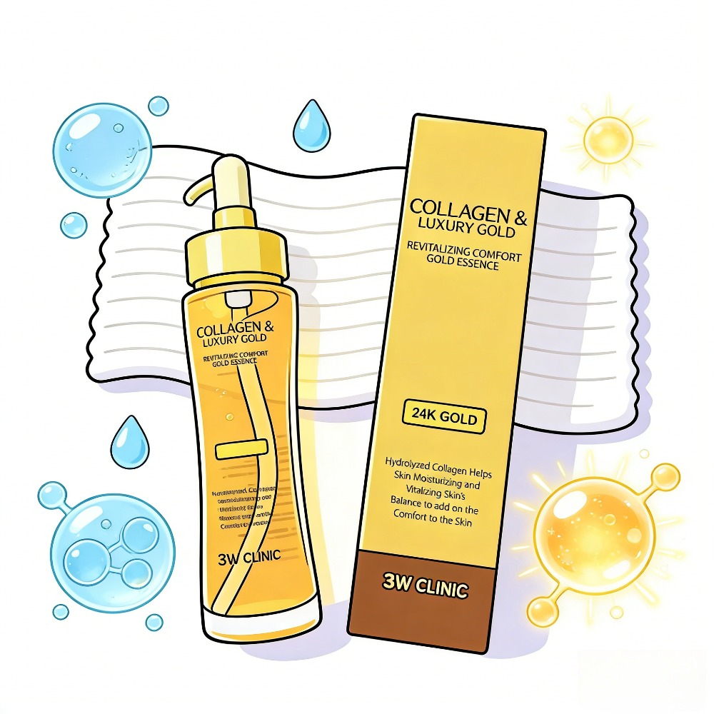 3WCLINIC Collagen & Luxury Gol - огляд і ціна Luxury Skincare Korea